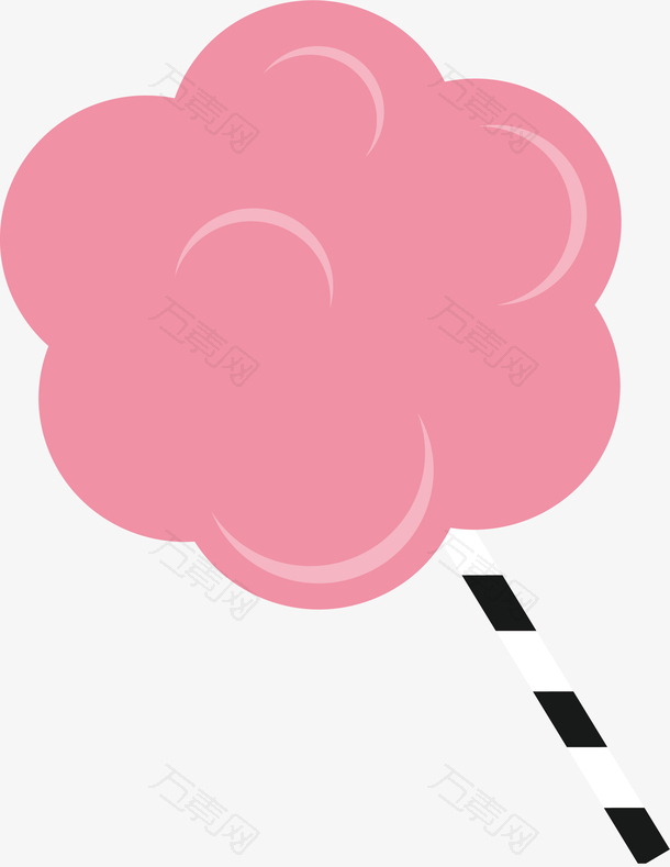 花朵形状棉花糖