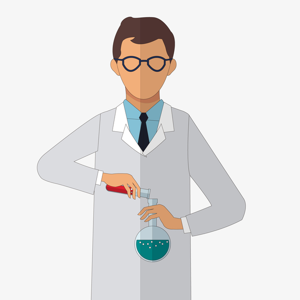 做科研实验的人物设计