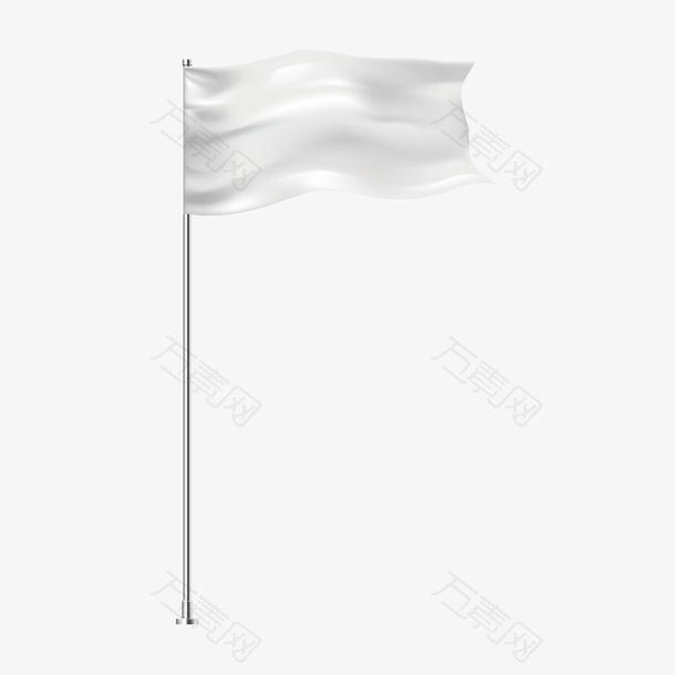 矢量手绘旗帜