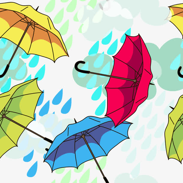下雨卡通图片 下雨卡通设计素材 下雨卡通素材免费下载 万素网