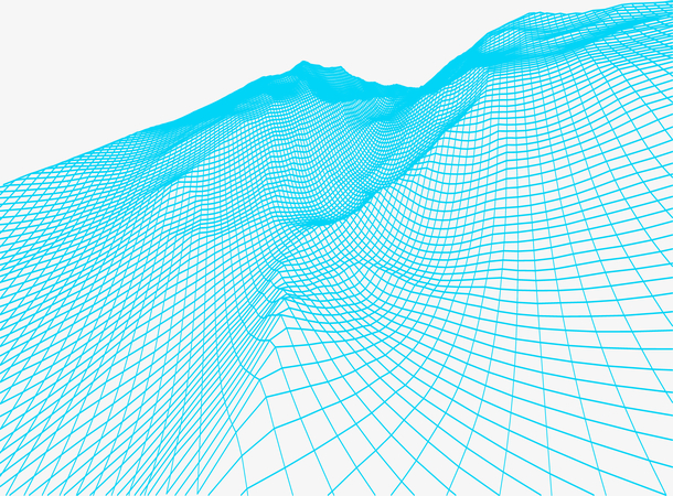 创意科技感抽象地面线条矢量元素