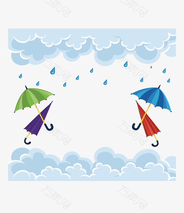 下雨天的雨伞