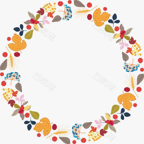 彩色小清新花环头饰