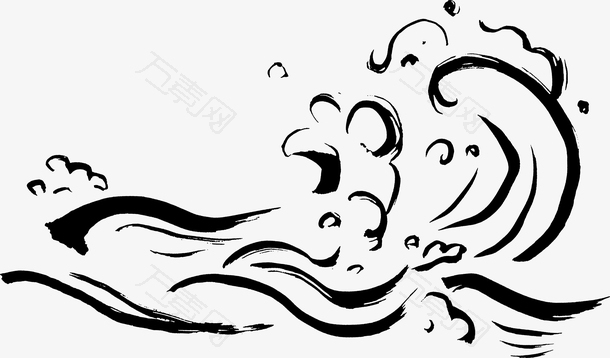 中国风水波波浪