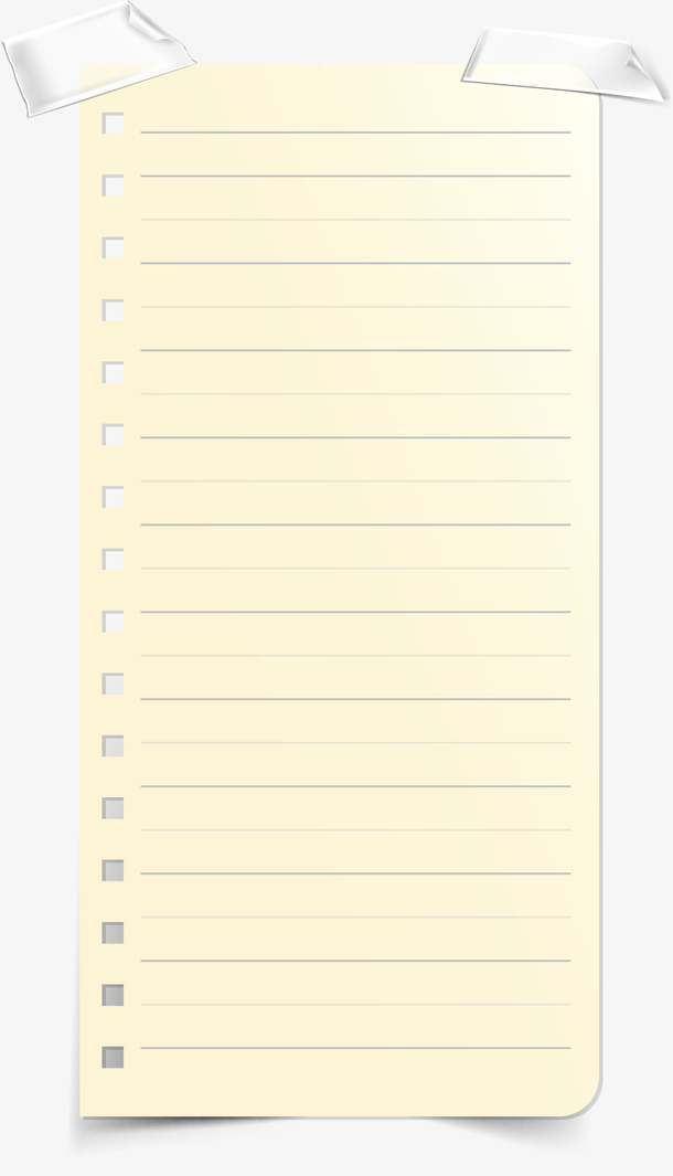 矢量手绘横格纸