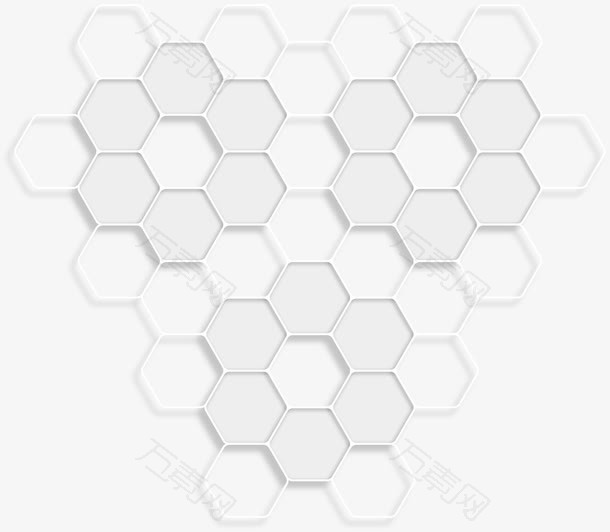 六边形网格背景矢量