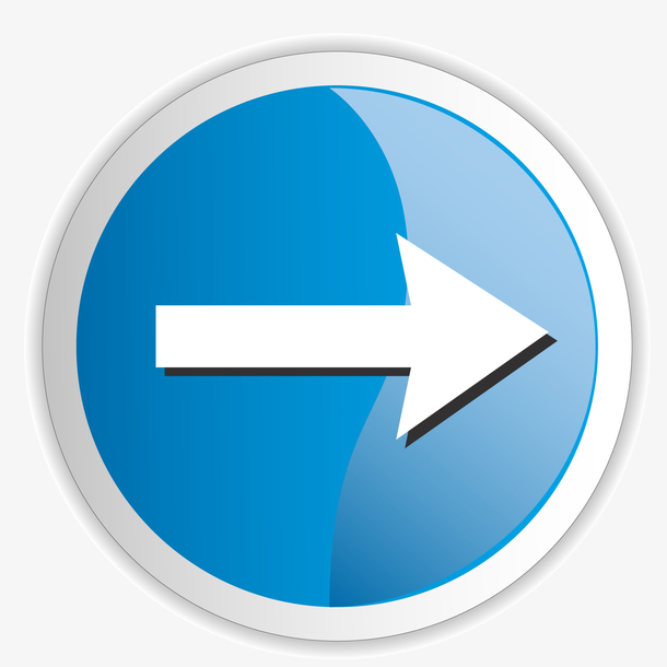 蓝色直行智能交通标签