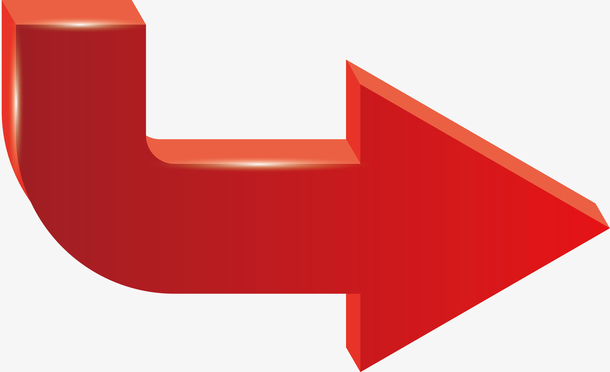 创意红色箭头矢量素材