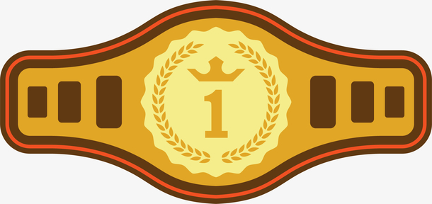 一号矢量卡通金腰带