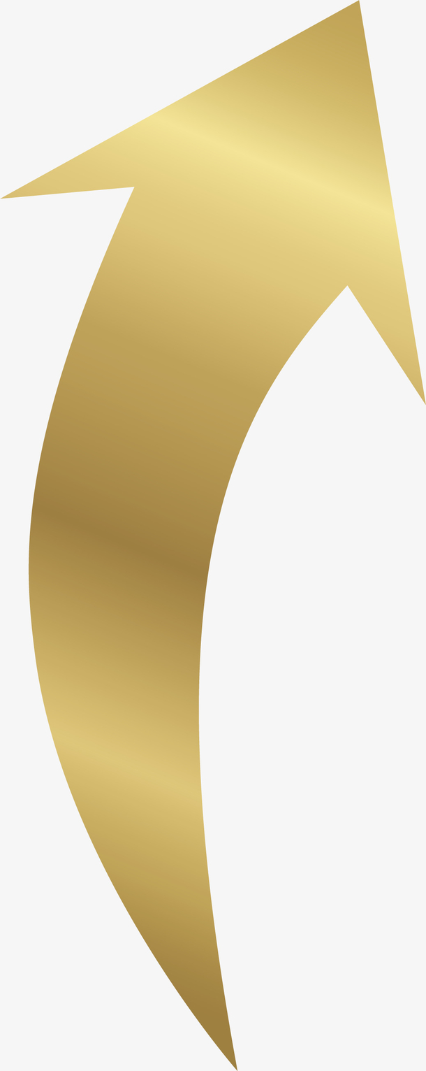 金色向上箭头素材