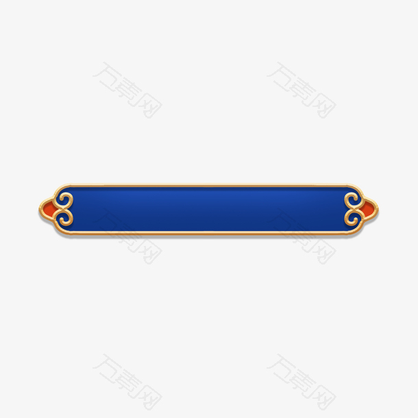 中式花纹复古标题栏