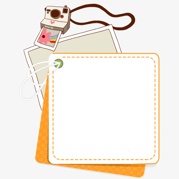卡通创意相机装饰边框