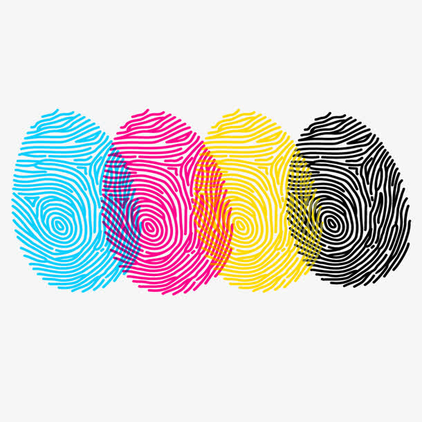 矢量彩色指纹