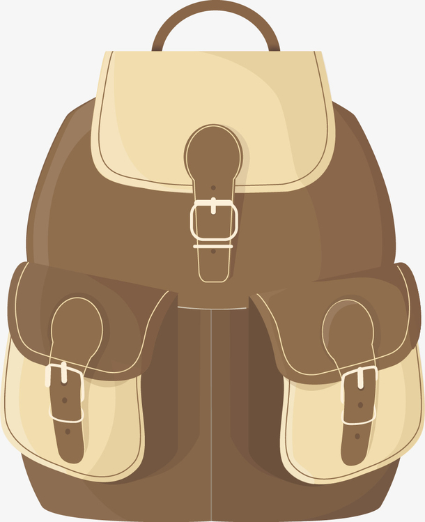 矢量手绘背包