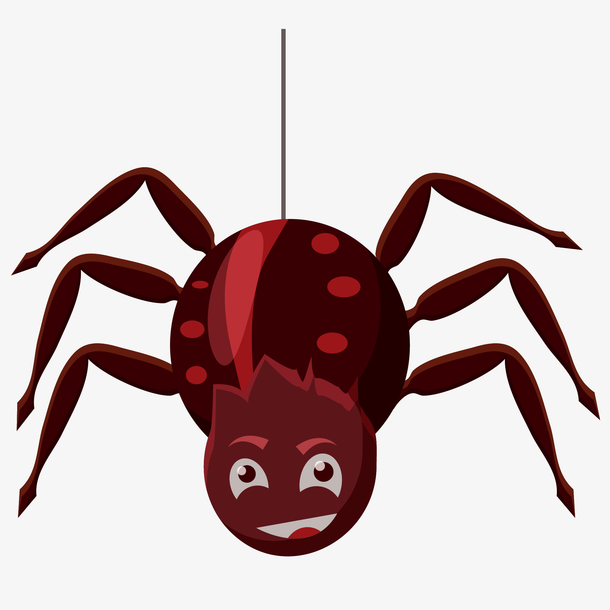 卡通蜘蛛免抠png