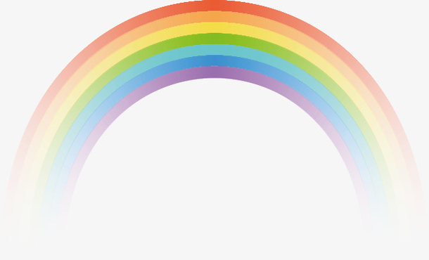 卡通彩虹素材