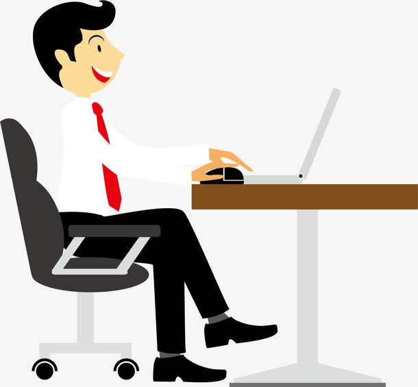 办公商务白领小人