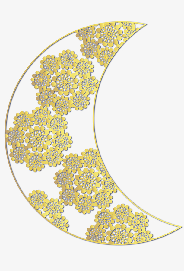 宗教花纹伊斯兰月亮