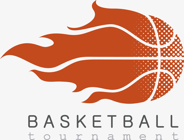 创意篮球运动图标矢量图