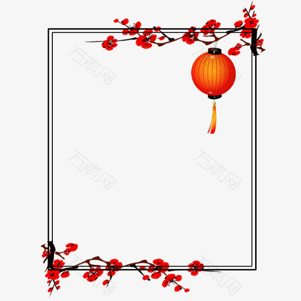 中国风灯笼边框