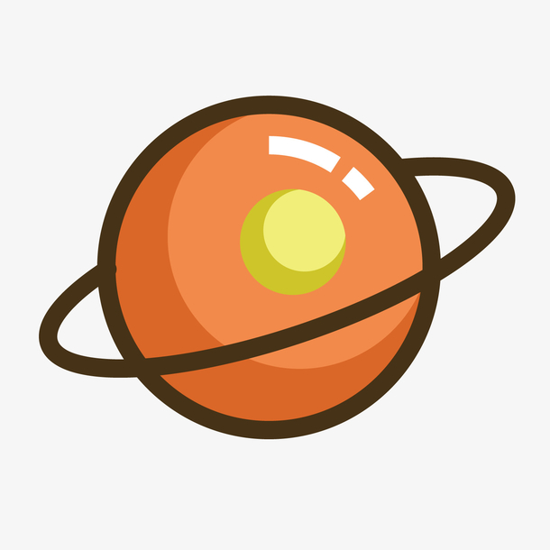 彩色创意星球科技元素