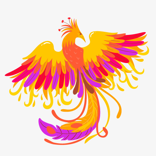 凤凰国潮元素飞天