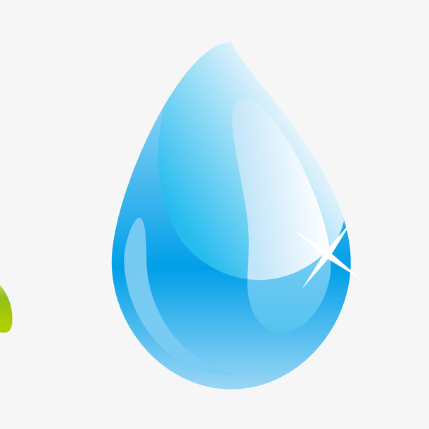 蓝色水滴素材