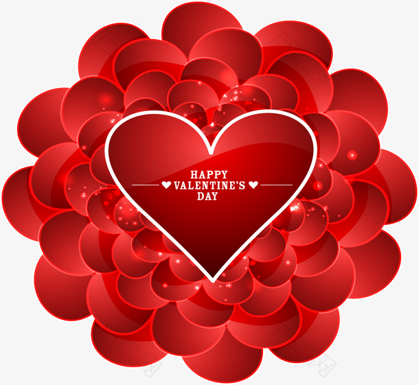 红色浪漫情人节海报