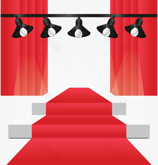 聚光灯颁奖晚会红毯