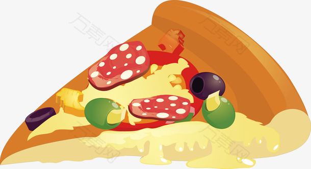 一块意式美食披萨