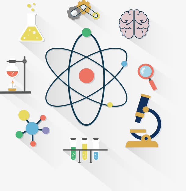 手绘科学图标