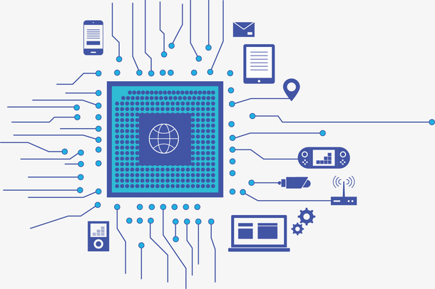 矢量图复杂电路板