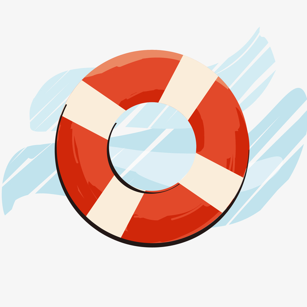 矢量专业救生圈