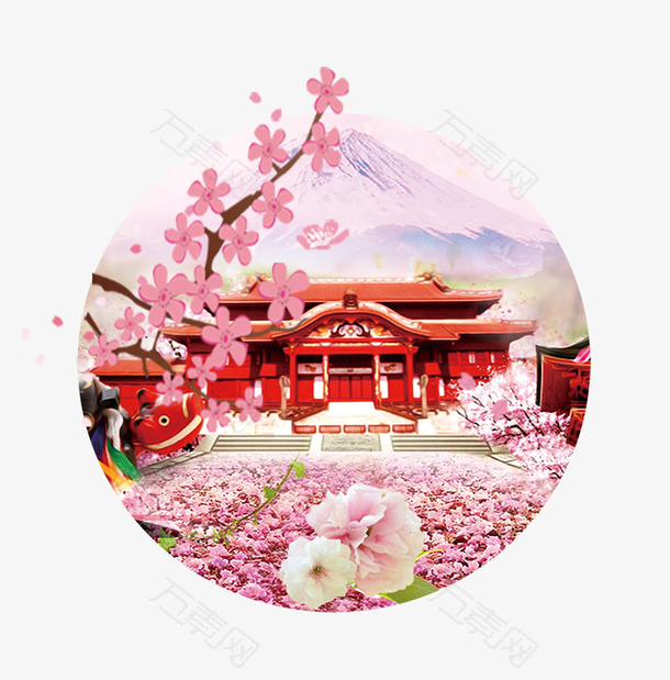 浪漫樱花节唯美插画