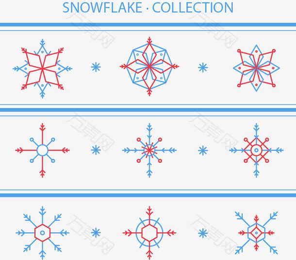 抽象雪花