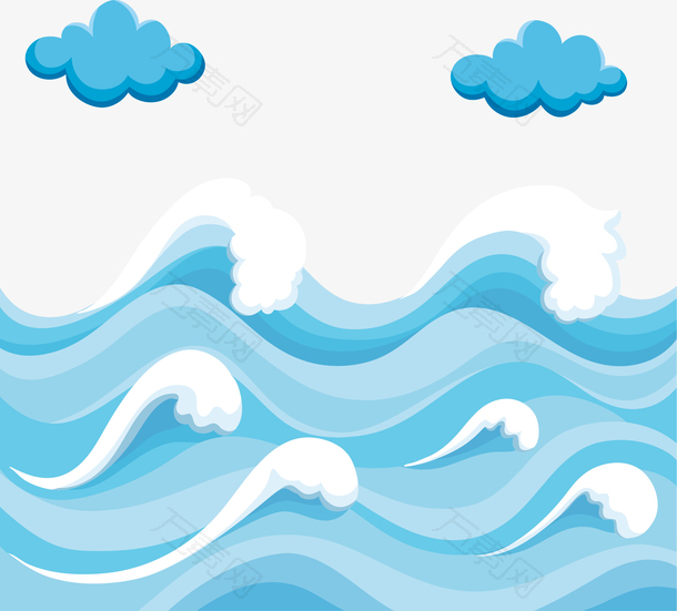 翻卷的浪花