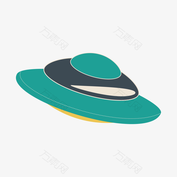 绿色飞行器宇宙飞船不明飞行器卫