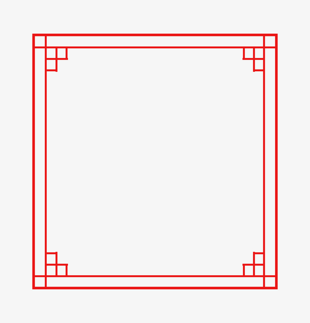 中国风圆形边框
