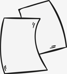 纸张学习文具简笔画