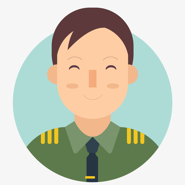 卡通军人人物设计图