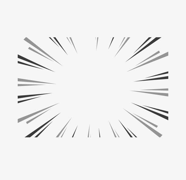 手绘黑色放射线