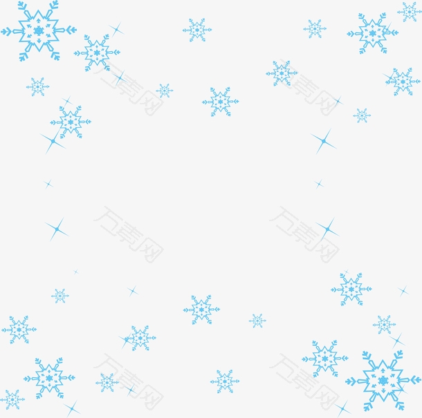 圣诞节雪花矢量装饰底纹