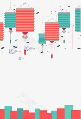彩色元宵灯