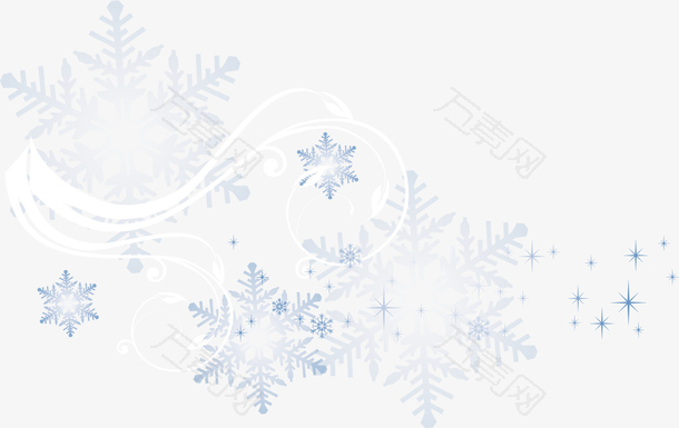 雪花傲雪素材