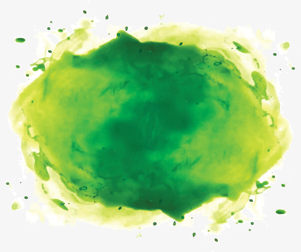 晕在一起的水粉颜料