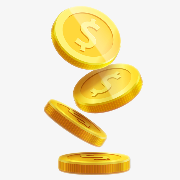 卡通金融金币