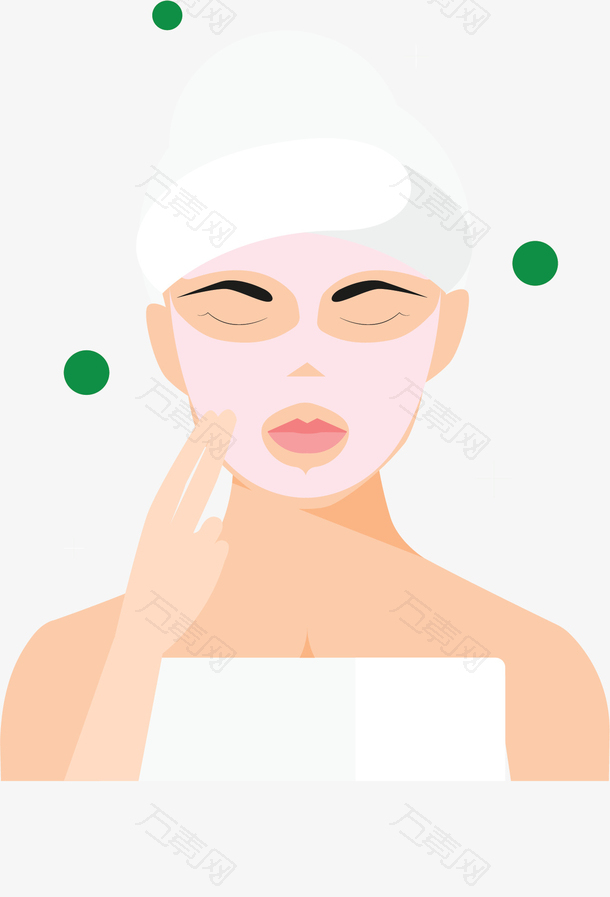 夏日美白护肤面膜