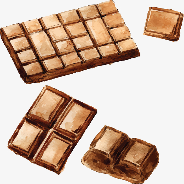 手绘卡通美味巧克力