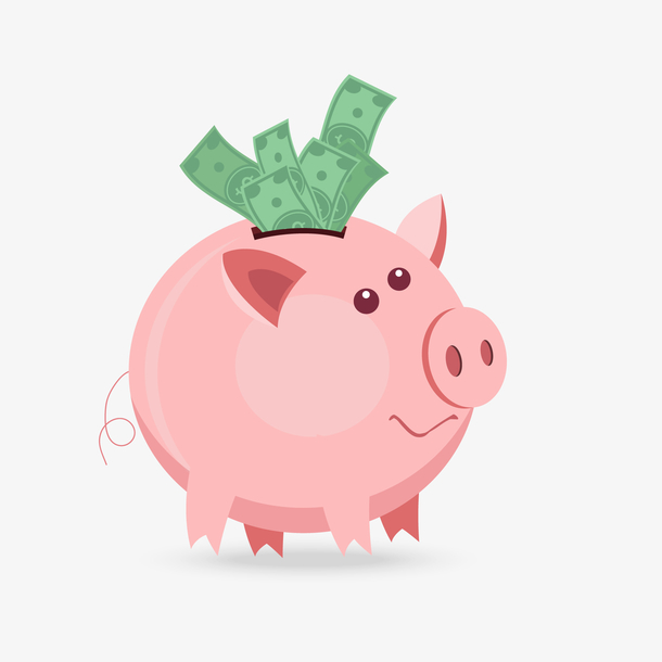 卡通存钱罐png下载