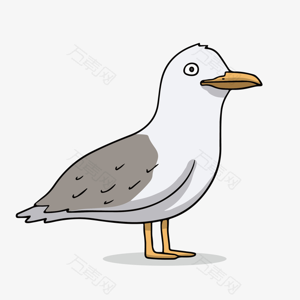 灰色创意设计小鸽子